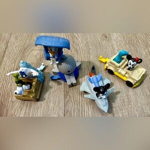 2020 McDonald's Mickey & Minnie Mouse Runaway Railway Happy Meal Toy Lot of 4